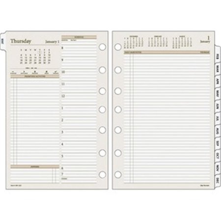 MADE-TO-STICK Day Runner PRO 2PPD Wide Area Planning Pages Refill, Gray - Size 4 MA2656539